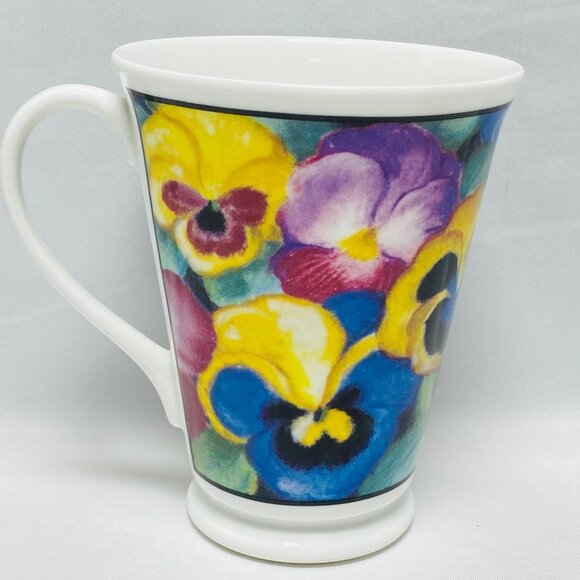 Crown Trent Flora Fine Bone China Mug 12oz Made In England - Picture 4 of 9